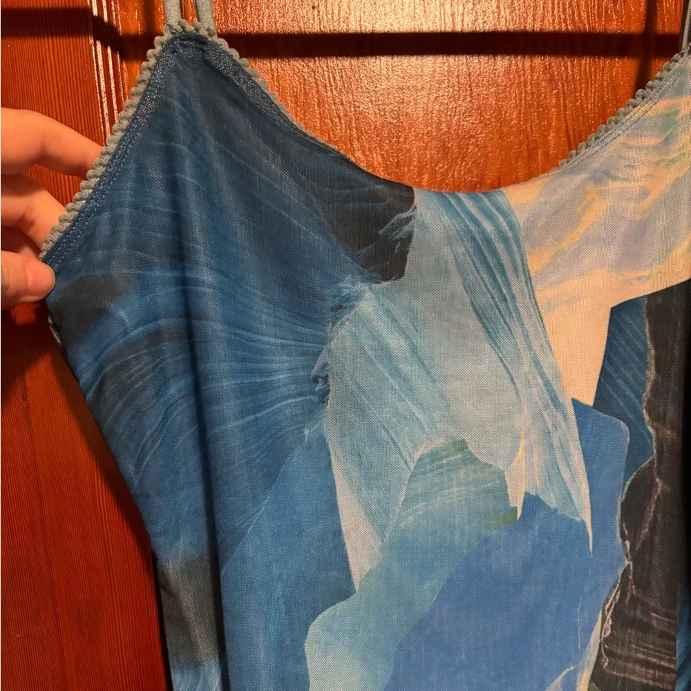 PRINCESS POLLY Blue Bodycon Mini Dress Women’s Size 8 - Picture 2 of 7